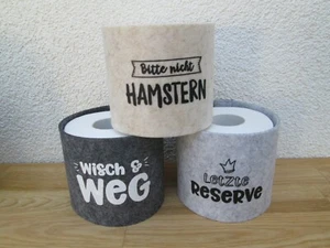 Toilettenpapier Banderole Filz  verschiedene Motive  Einzel (  Stück 5.80.-€ )  - Bild 1 von 4