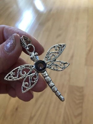 "Colgante libélula amatista púrpura 2""" Foto 1 de 4