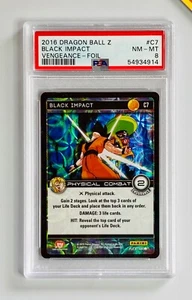 Dragon Ball Z Panini 2016 PSA 8 Black Impact Goku Foil Vengeance #C7 - Imagen 1 de 2