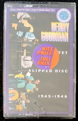 BENNY GOODMAN SEXTET – SLIPPED DISC, 1945-1946 CASSETTE  FACTORY SEALED - Image 1 of 2