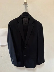 Calvin Klein 2 Piece Suit Boys 14 Regular Fit Black Color Excellent Condition - Picture 1 of 6