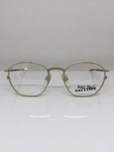 Vintage Jean Paul Gaultier JPG 55-1271 Vintage Eyeglasses Gold & Red Japan 90s - Picture 1 of 11