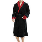 Men Women Bathrobe Men's Winter Plush Coral Fleece Nightgown With Long Sleeve