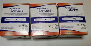 (3) Aqualance Lancets Solutions100 Count - Picture 1 of 1