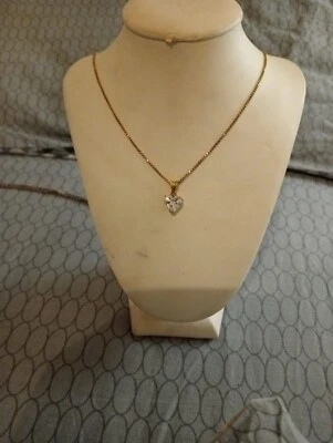 Collanina in argento rodiato Titolo 925 con Zircone Naturale - Immagine 1 di 4