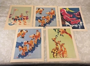 5 Buster Brown Shoes Advertising Prints Nicely Colored and Detailed - Picture 1 of 12