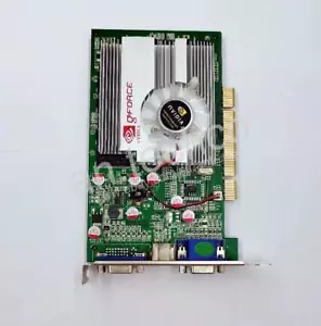 NEW Dual VGA GeForce FX 5500 FX5500 256 MB PCI 3D Video Card Graphics 2048x1536 - Picture 1 of 4
