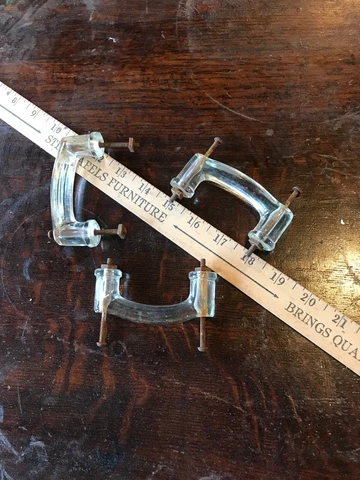 antique vintage glass cabinet door handles Cover