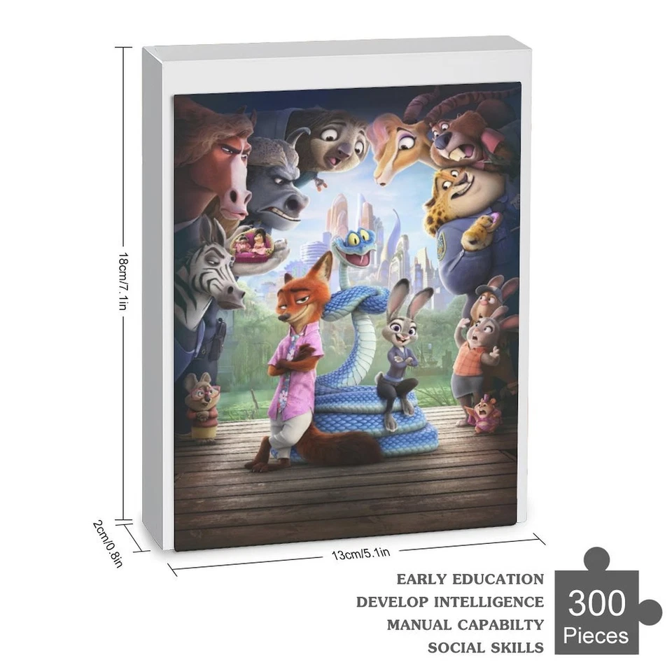 Zootopia 2 Jigsaw Puzzle 300 Pieces Gift for Birthday Holiday - Image 1 of 1