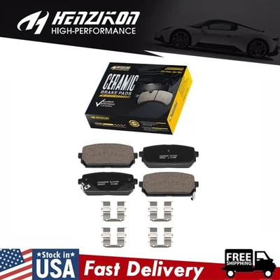 Pastillas de freno traseras de cerámica con hardware para Kia Rondo 2007 2008 2009 2010 2011 2012 Foto 1 de 4