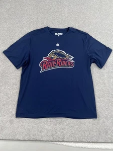 Scranton Wilkes Barre RailRiders Shirt Mens XL Navy Blue MILB Baseball Majestic - Bild 1 von 10