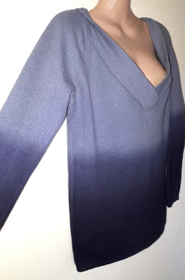 Jersey ANIMAL 16 Gris/Púrpura Ombre Suave Elástico Tejido Angora/Corderos Mezcla Lana Foto 1 de 4