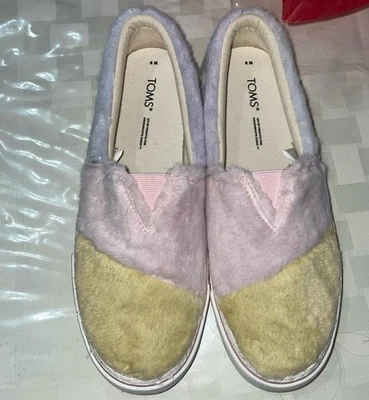 Zapatos sin cordones TOMS para mujer talla 8 Alpargata Fenix pastel multicolor imitación mohair Foto 1 de 4