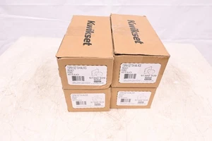 Kwikset Sichtschutz Türknauf mit Schloss Türgriff - schwarz matt 97300-939 - 4er Pack - Bild 1 von 7