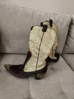 Botas occidentales Giuseppe Zanotti pelo brillante y pony 9 B  Foto 1 de 4