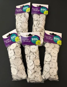 KNÖPFE LIEBLINGSFUNDE.. GROSSE TÜTE KNÖPFE WEISS 4oz - Bild 1 von 2