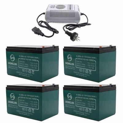 6-DZM-12 12V 12Ah Battery 6-DZF-12 for Motorcycle Go Kart ATV Quad EBike Scooter - Image 1 of 4
