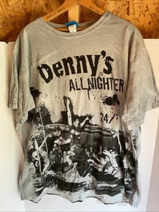 Denny’s All Nighter 24/7 T-Shirt grau Wickel Grafik Herren Gr. 3XL Clipper - Bild 1 von 6