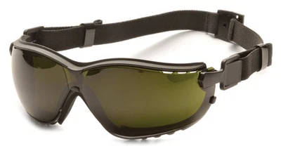 Gafas de seguridad Pyramex Safety V2G, marco negro/lente de filtro IR 5,0, talla única (... Foto 1 de 4