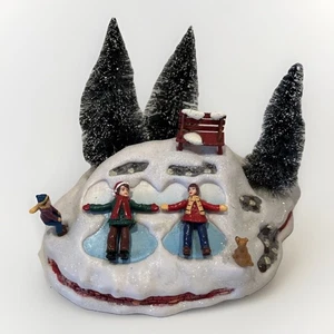 Mr. Christmas SCHNEEENGEL Dorfdeko Kinder basteln Schneeengel FUNKTIONIERT - Bild 1 von 3