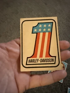 1972 DONRUSS SUPER CYCLES AMA STICKER #65 HARLEY DAVIDSON -B - Picture 1 of 3