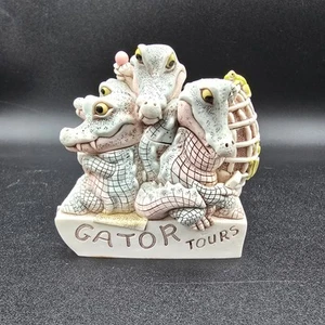 Harmony Kingdom GAMBOLING GATORS Box Figur New Orleans Event SIGNIERT - Bild 1 von 14