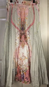 Mackenzie Mode Womens Skirt Pleated Garden Floral Long Muticolor Tall XL - Picture 1 of 12