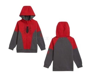 NEW! BOY'S SUPERHERO CHARACTER HOODED FULL ZIP JACKET! VARIETY OF STYLES - Picture 1 of 3