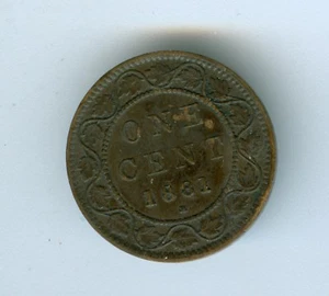 CANADA 1881-H LARGE CENT--CIRCULATED - Picture 1 of 2