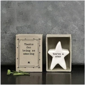 East of India Mini Matchbox Star Thank You For Being So Amazing Keepsake Gift - Picture 1 of 5