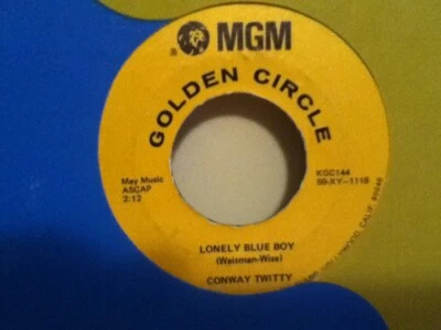 CONWAY  TWITTY     7"  VINYL  SINGLE , IT,S ONLY MAKE BELIEVE / LONELY BLUE BOY Foto 1 de 2