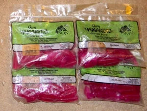 4 packs - YAMAMOTO 4" Single Tail Grubs 20 per pk - New - Set 3 - Picture 1 of 1