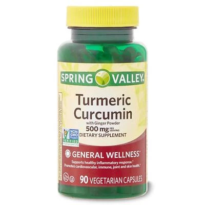 Turmeric Curcumin With Ginger Powder 500 Mg Cardiovascular Joint Health, 90 Caps - Image 1 of 4