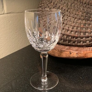 Waterford Crystal Kildare 7" Water Goblet Glass Gothic Mark Ireland - Excellent - Picture 1 of 10