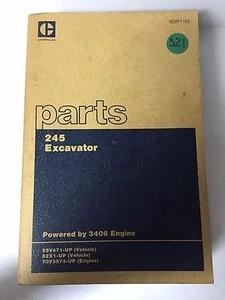 CATERPILLAR 245 EXCAVATOR PARTS 95V471 82X1 70V3574 FEB 1984 *FREE SHIPPING* - Picture 1 of 3