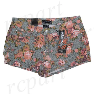 New Jeans Colony Women's Casual Jeans Shorts Summer Green Floral 14 16 18 20 22 - Picture 1 of 2