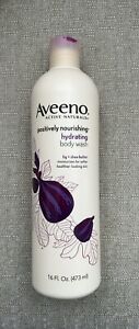Aveeno Positively Nourishing Hydrating Body Wash FIG SHEA BUTTER 16 Oz