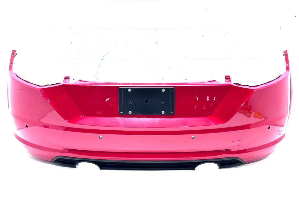 2016-2018 AUDI TT QUATTRO REAR BUMPER COVER W/ LOWER VALANCE RED OEM - Image 1 of 4