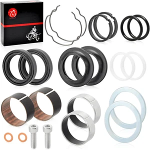 Kit Ricostruzione Guarnizioni Olio Polvere Boccola Forcella Anteriore 39Mm per Sportster 883 1200 XL883 - Foto 1 di 7