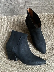 Botines de Vaquero Hudson Cuero Gamuza Negro Elástico 7 40 - Imagen 1 de 24