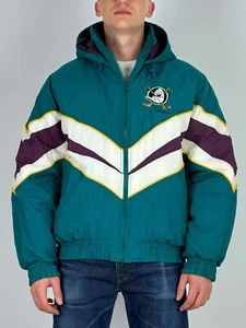 90s Vintage Fans Gear NHL Anaheim Mighty Ducks Jacket - Bild 1 von 20