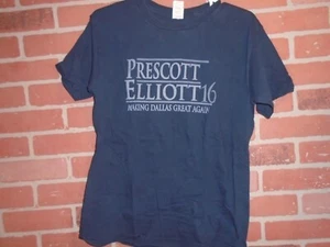 DALLAS COWBOYS PRESCOTT/ELLIOTT 2017 MAKING DALLAS GREAT AGAIN TSHIRT - Picture 1 of 4