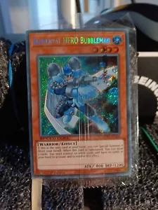 Yu-Gi-Oh! Tarjeta Yugioh rara secreta Elemental Hero Bubbleman SGX2-ENB08 CASI NUEVA - Imagen 1 de 3