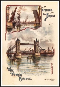 Modern Postcard: Tower Bridge - Vintage Images by Murray Wright. Mayfair BB399 - Picture 1 of 1