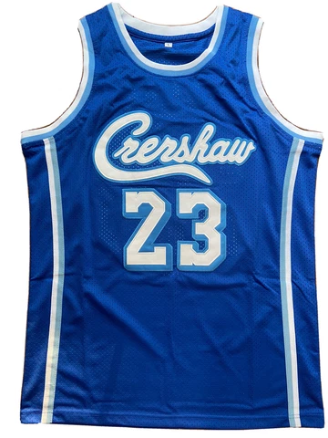 🔥 FREE SHIPPING Lebron James 23 Crenshaw Basketball Jersey Brand New Large Cover