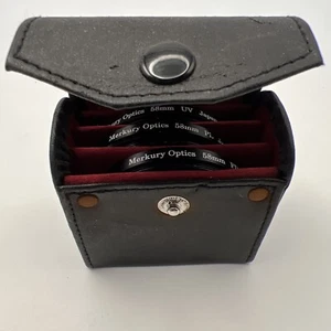 Set of three Merkury Optics 58 mm filters FD PL UV with case Made In Japan M3923 - Picture 1 of 4