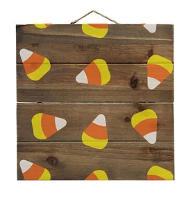 Wiederholter Zuckermais - dekoratives Wandbild aus Holz - Bild 1 von 4