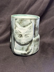 Vintage Carn Art Pottery Cornwall – Cat Vase – Unusual! - Picture 1 of 10