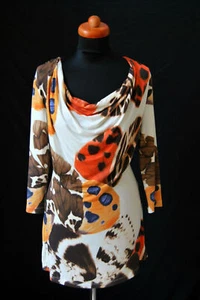 NICE CONNECTION Shirt Langarm Top 159,- Stretch NEU Gr. 40 edel Wasserfall D1085 - Bild 1 von 5