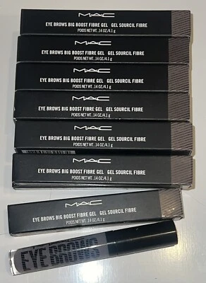 Mac Eye Brows Big Boost Fibre Gel THUNDER (soft gray ash) New In Box - Image 1 of 4